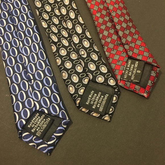 3 Neck Tie Bundle Dockers and Van Huesen Mens Ties - Picture 3 of 8